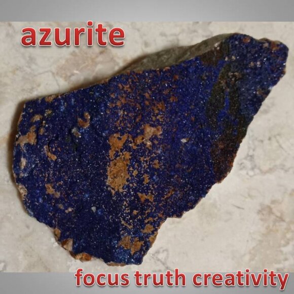 AZURITE crystal stone mineral rock 02 COMMUNICATION focus CHAKRA - Picture 1 of 6